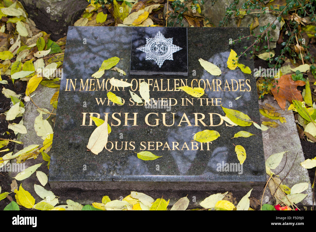 Memorials to the fallen, in St John's Gardens, a park and public