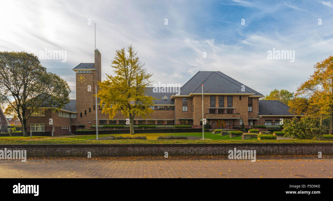 The town hall of Katwijk, South Holland. Imposing architectural design