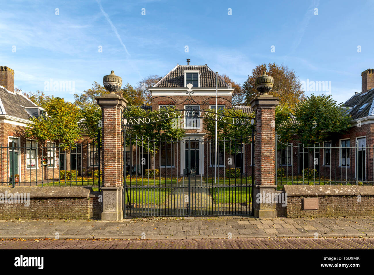 Koningshof or King's Court, the former homestead of Carolus Boers. A courtyard dating from 1805, built in a U-shape around yard. Stock Photo