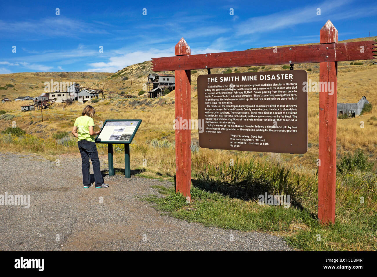 The abandoned Smith Mine, near Red Lodge, Montana, site of Montana's worst coal mine disaster