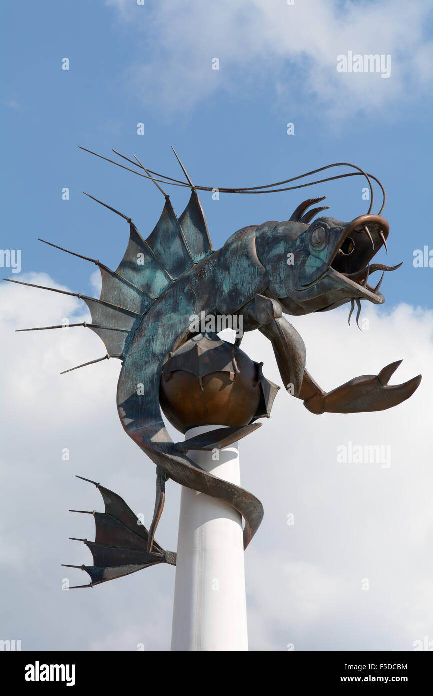 Plymouth barbican prawn sculpture hires stock photography and images