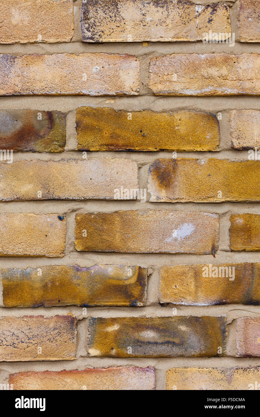 Bricks laid in English stretcher bond, London, UK Stock Photo