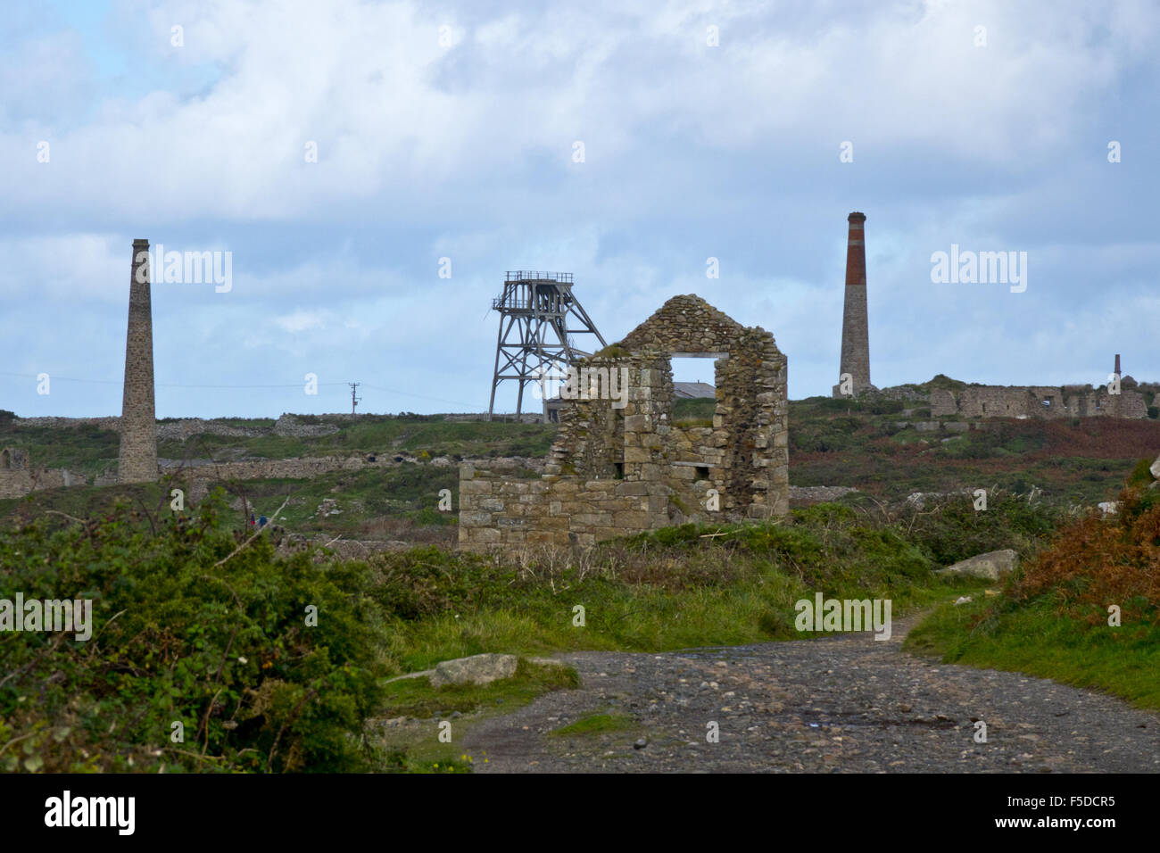Tin mine engine house Botallack Stock Photo - Alamy
