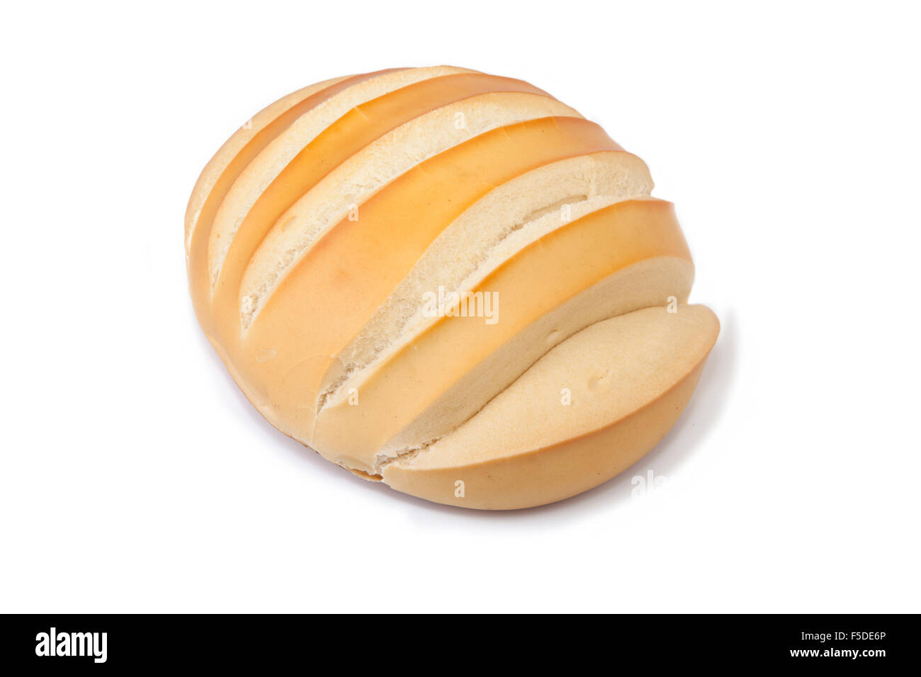 Spanish one kilo bread loaf. Isolated over white background Stock Photo