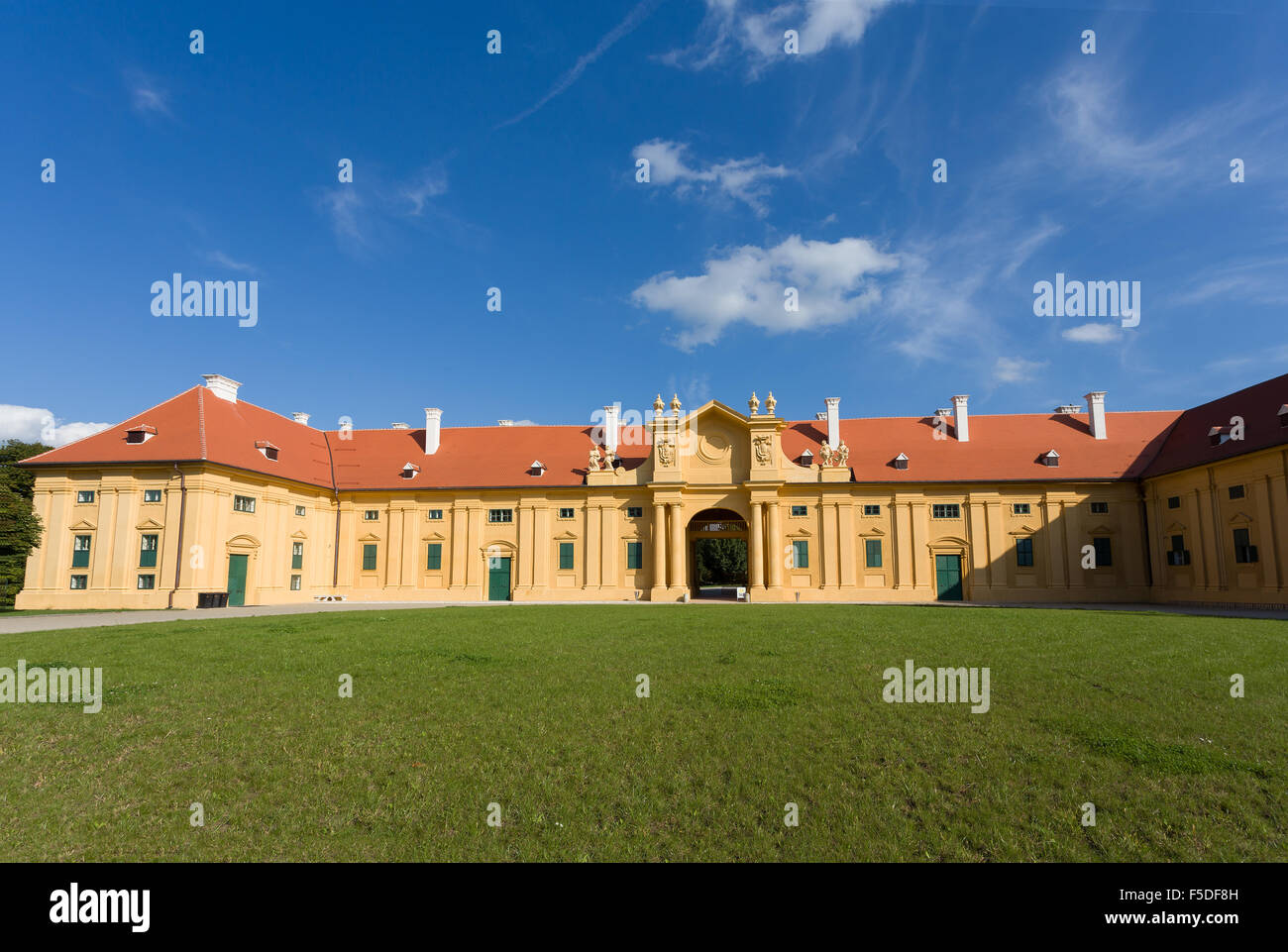 Front View of Lednice Castle at Sunset, UNESCO World Heritage in ...