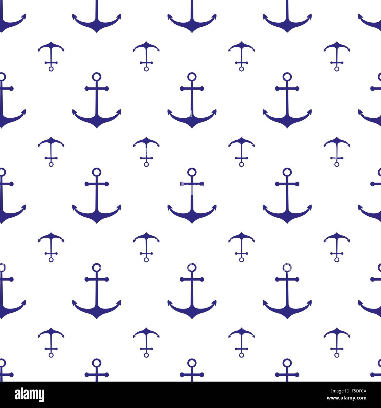 Notical Pattern Design Nautical vintage anchor wave Stock Vector Images - Alamy