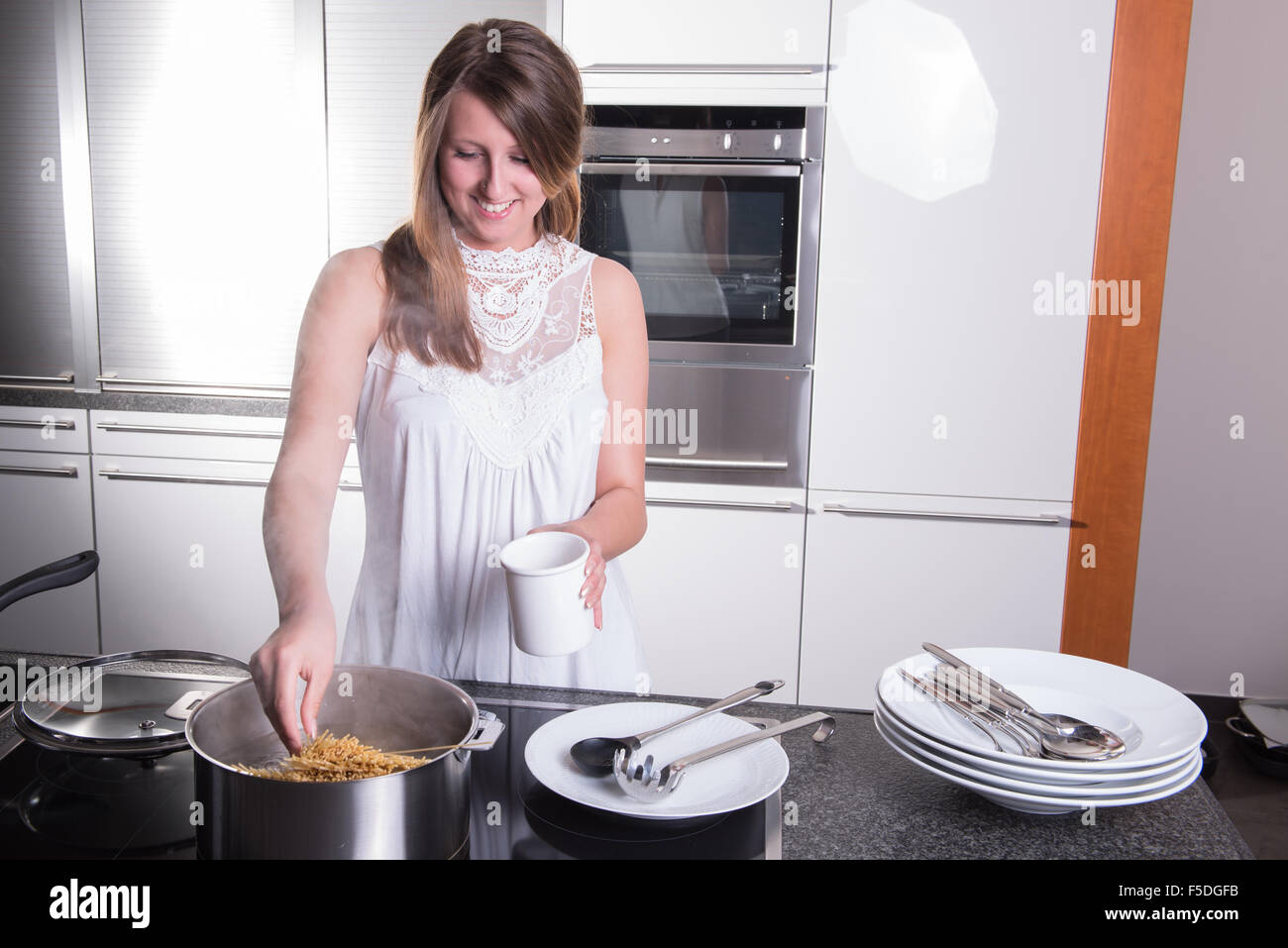 girl kitchen cooking