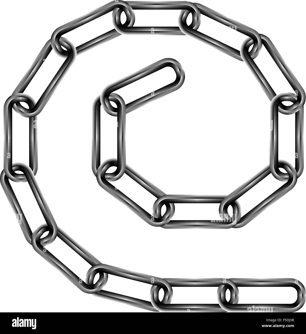 Colorized chain links set on white background Stock Vector Image & Art Alamy