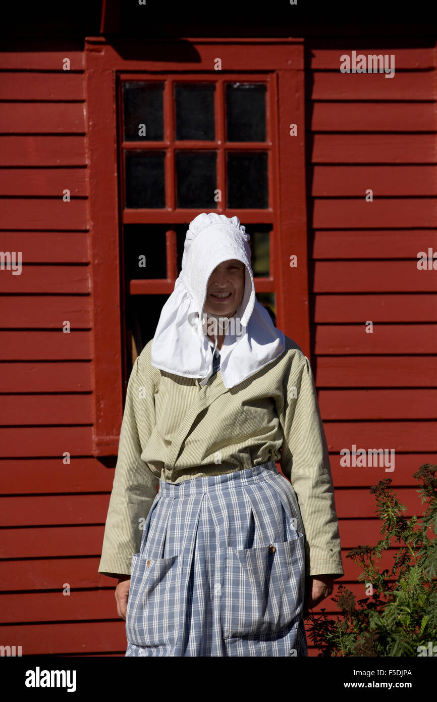 Costumed Interpreter, Old Sturbridge Village, Sturbridge, Massachusetts Stock Photo