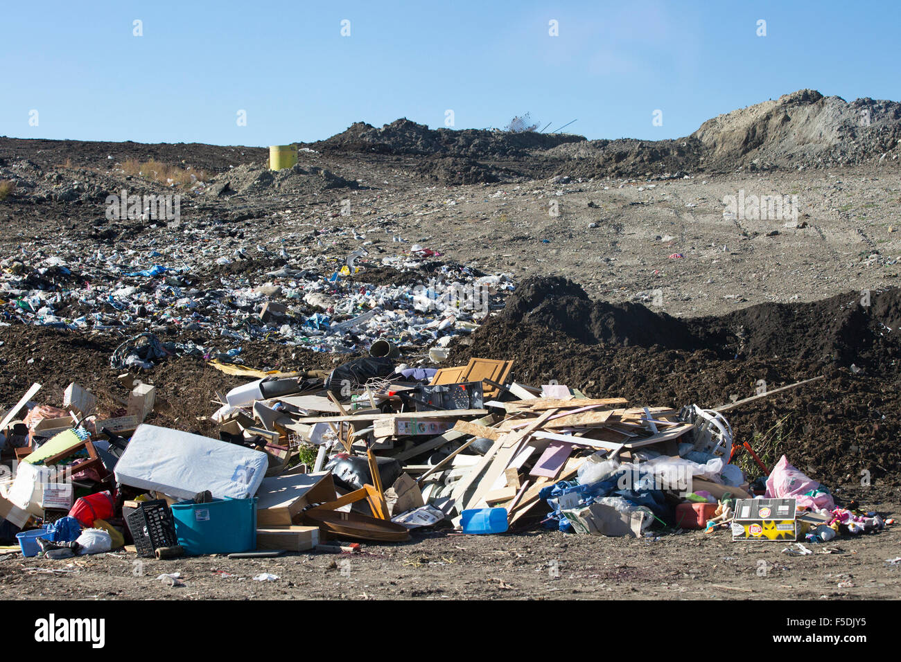 Active landfill cell at Shepard Waste Management Facility