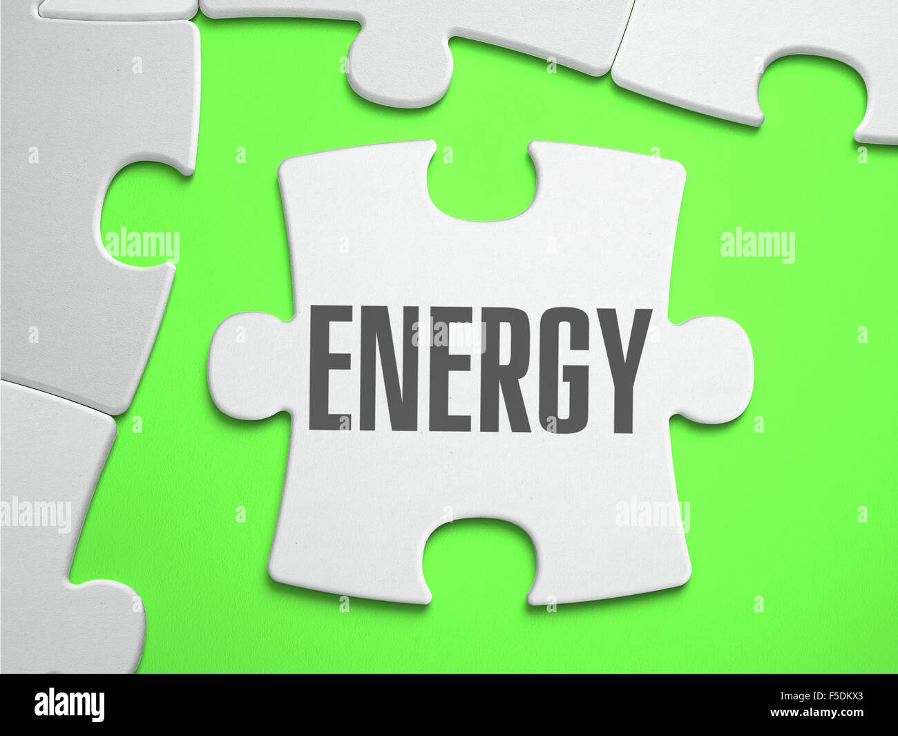 Energy Jigsaw Puzzle with Missing Pieces Stock Photo Alamy