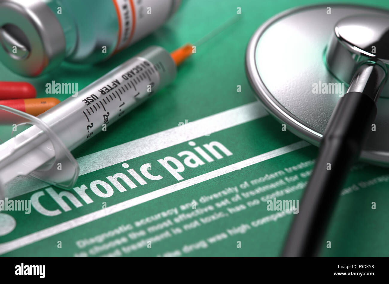 Chronic pain. Medical Concept. Stock Photo