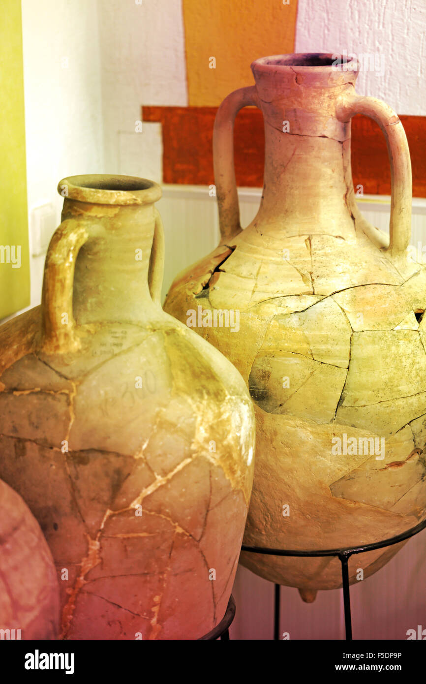 Vintage large jugs for water and wine Stock Photo Alamy