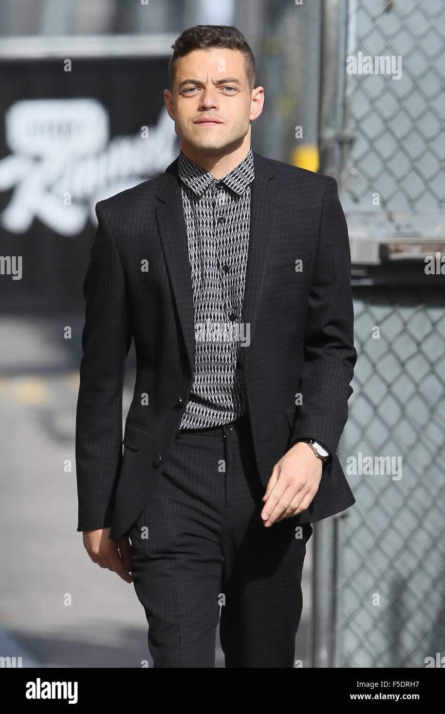 Rami Malek seen arriving at ABC studios for Jimmy Kimmel Live