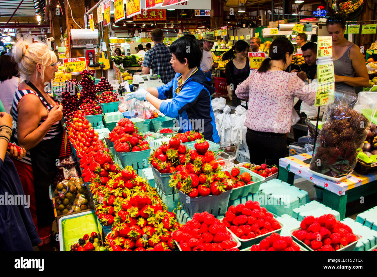 The sprawling Public Market at Granville Island features more than a hundred vendors offering
