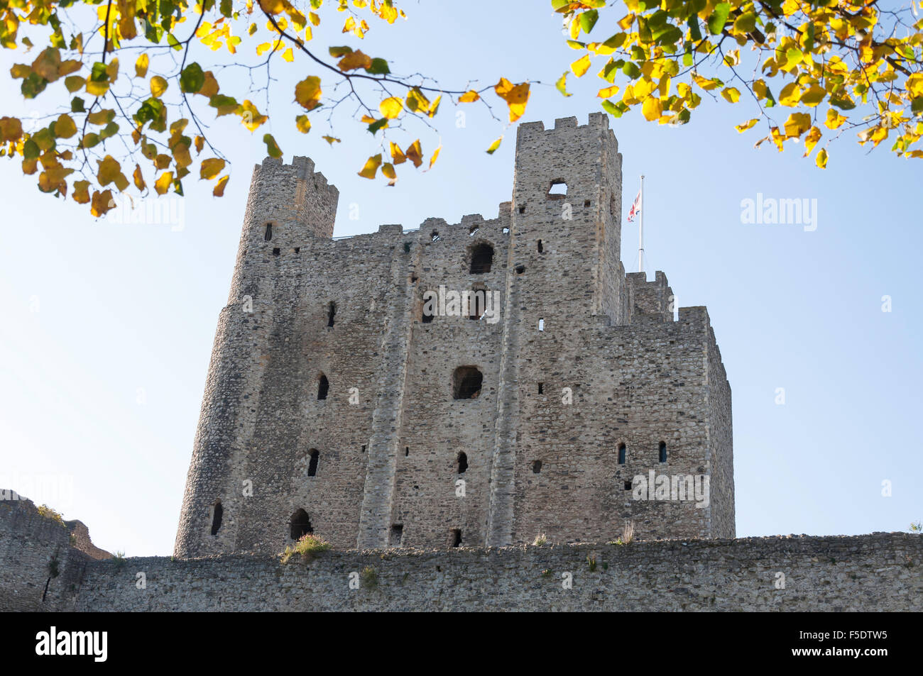 Rochester Castle, Boley Hill, Rochester, Kent, England, United Kingdom Stock Photo