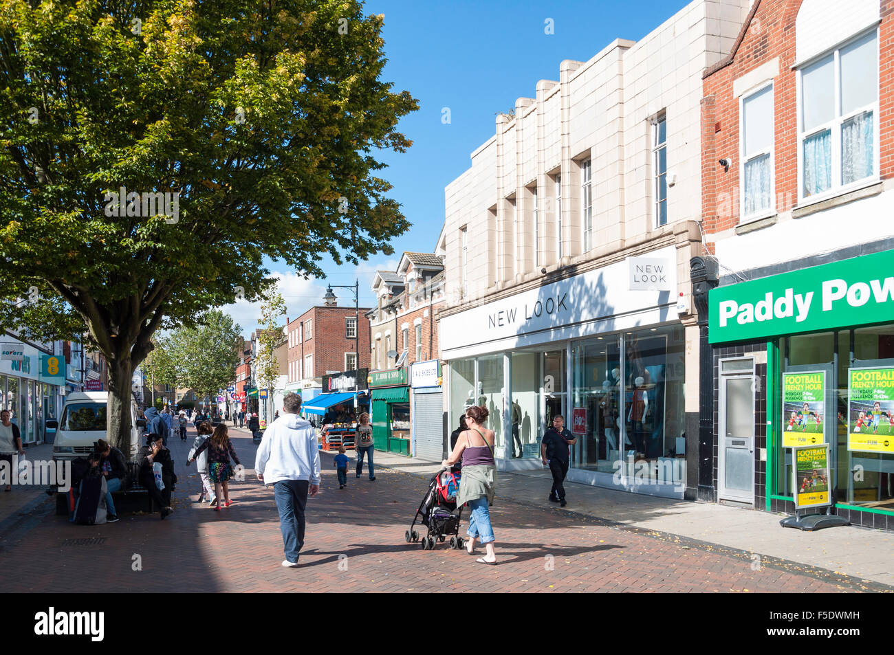 Pedestrianed High Street, Gillingham, Kent, England, United Kingdom Stock Photo