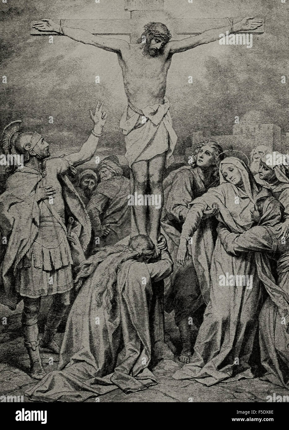 The Crucifixion of Jesus Christ Stock Photo