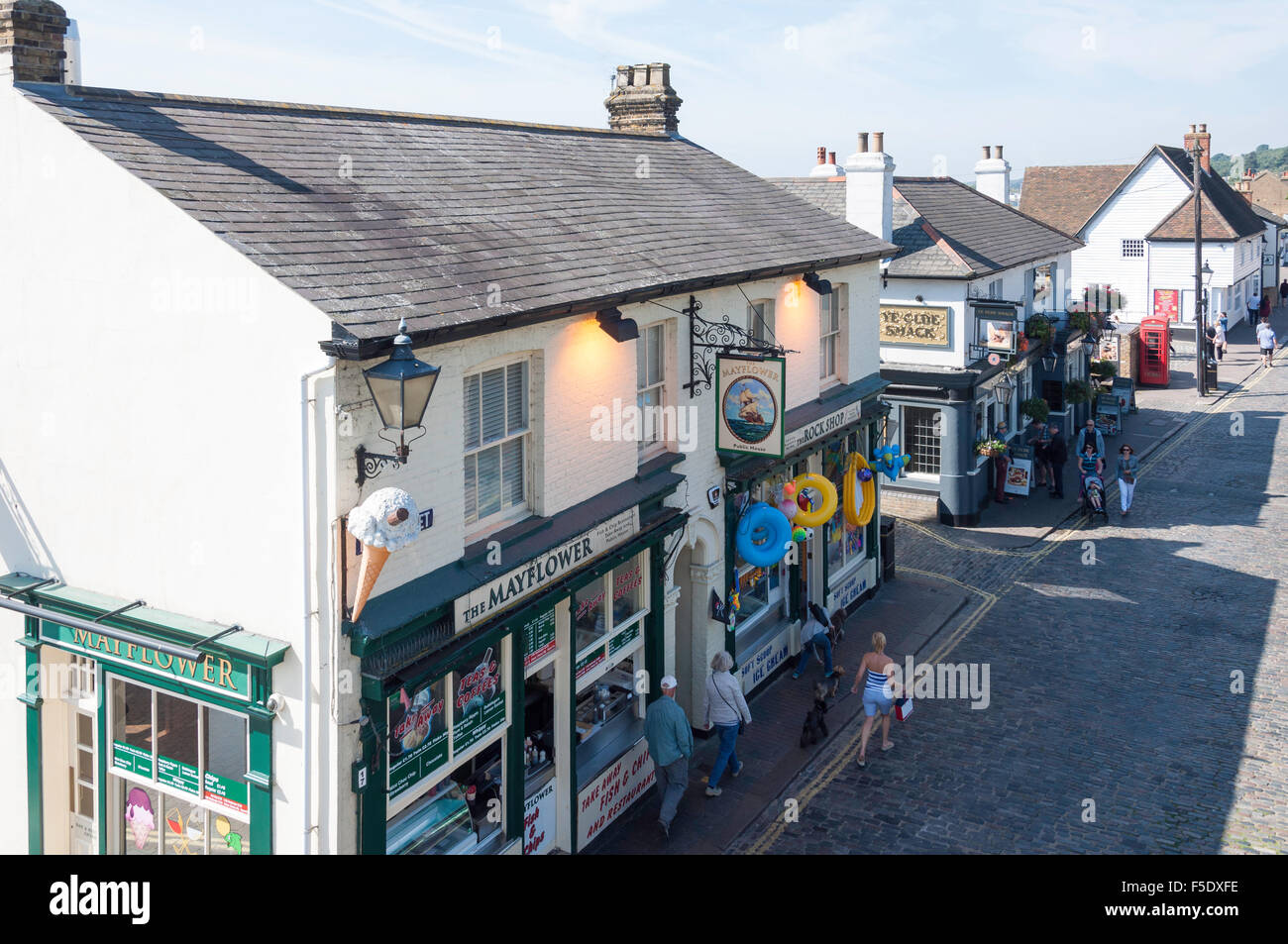 The Mayflower Pub, High Street, Old Leigh, Leigh-on-Sea, Essex, England, United Kingdom Stock Photo