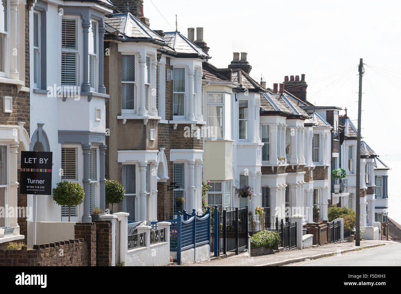 Victorian terraced houses, Seaview Road, LeighonSea, Essex, England