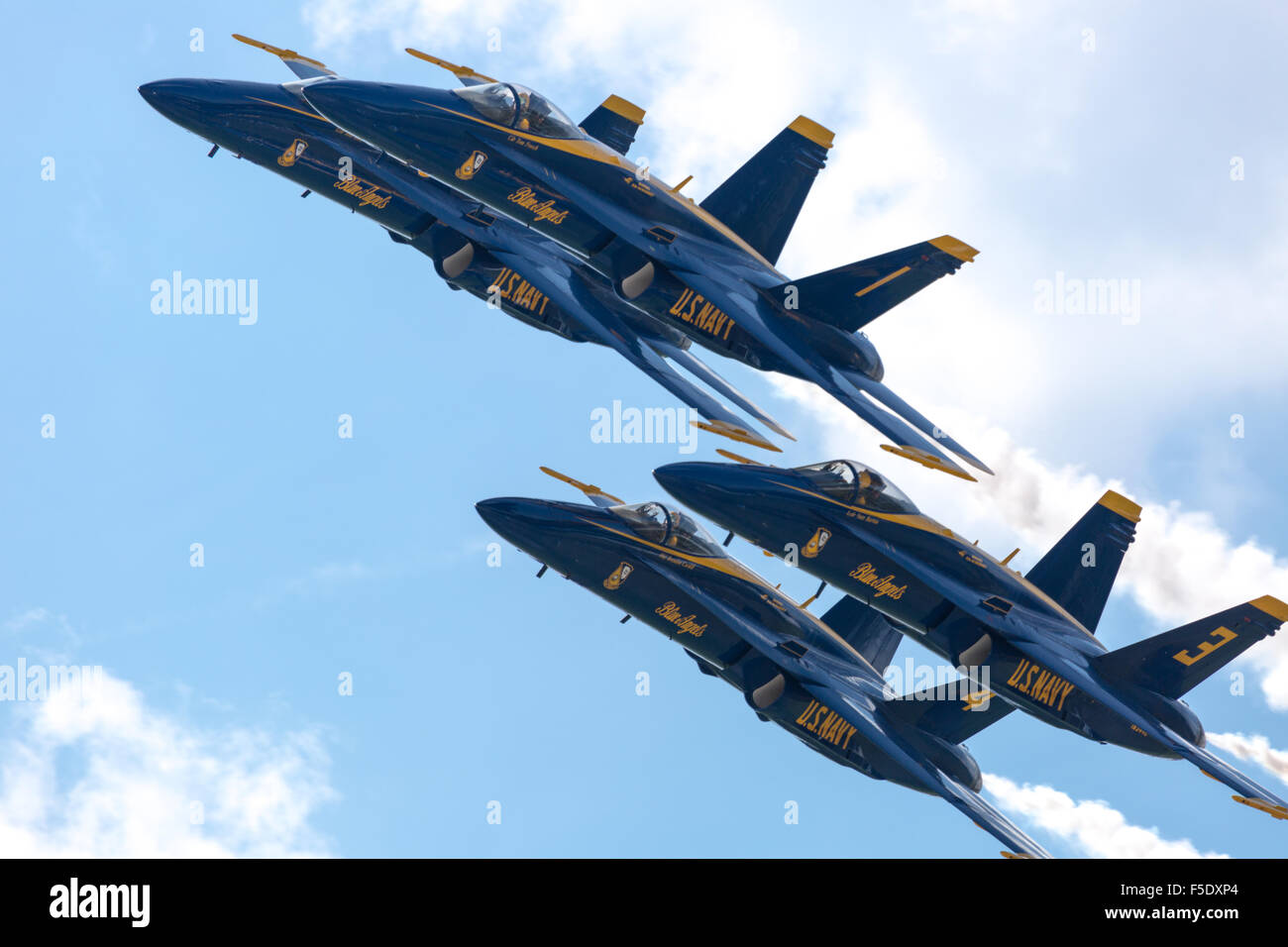 Blue Angels fly over Tennessee during the Smyrna Airshow Stock Photo