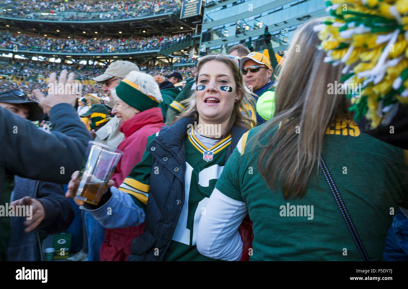 Green bay packers fan hi-res stock photography and images - Alamy