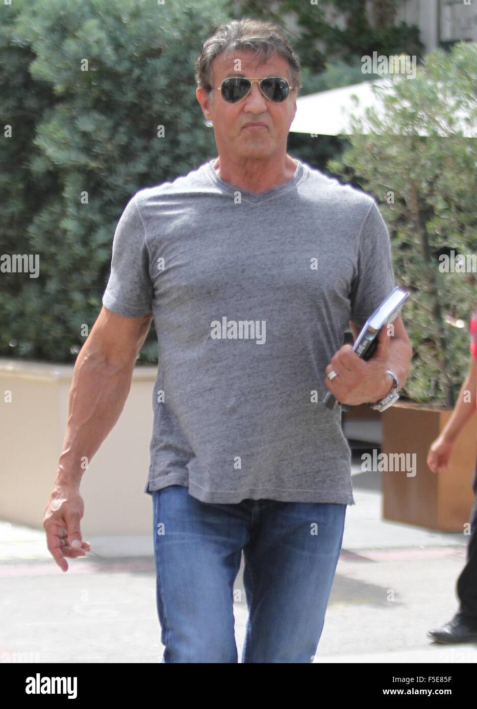 Sylvester Stallone out in Beverly Hills Featuring: Sylvester Stallone ...