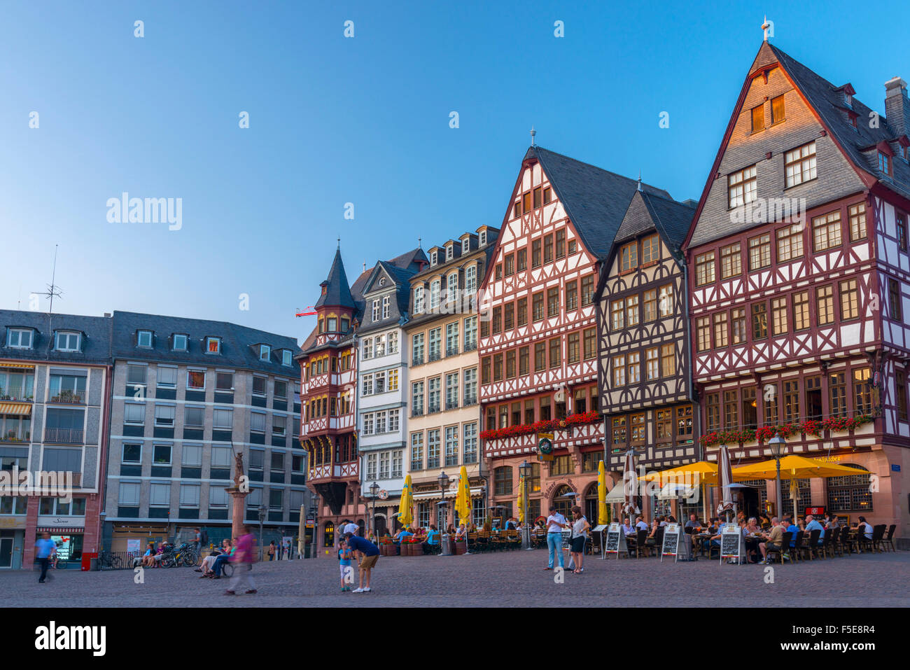 Romerberg, Altstadt (Old Town), Frankfurt am Main, Hesse, Germany, Europe Stock Photo