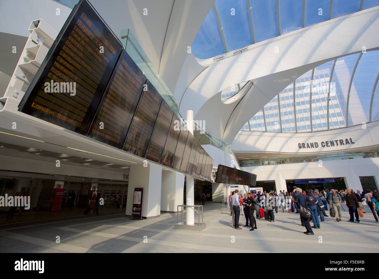 Grand Central Concourse, Birmingham New Street Station, Birmingham, West Midlands, England, United Kingdom, Europe Stock Photo