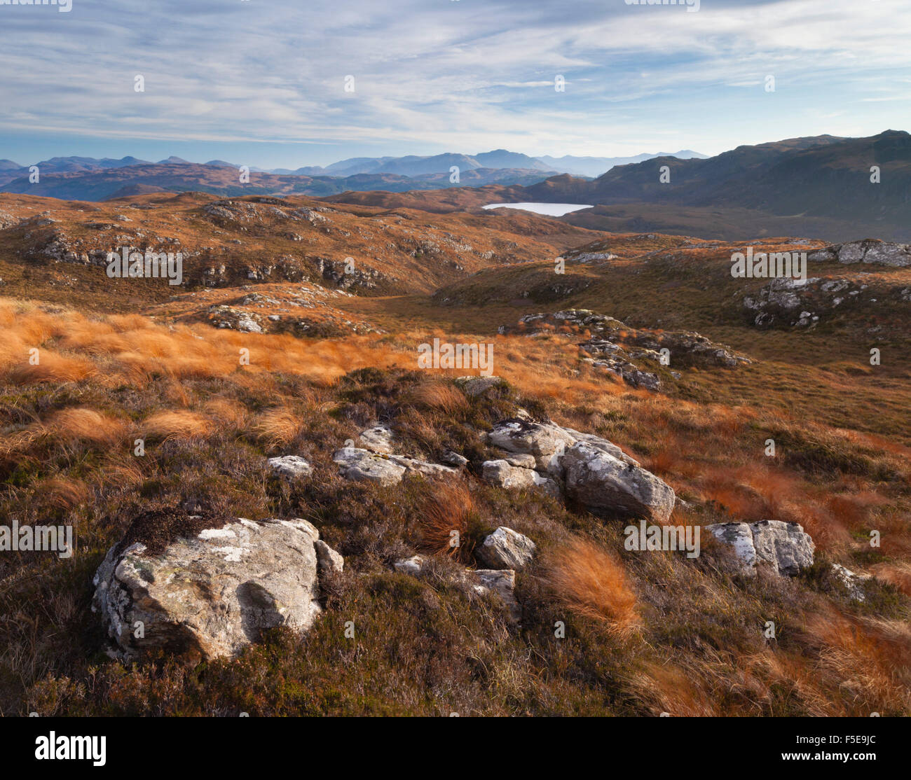 A view from Plockton Crags, Ross and Cromarty, Scotland, United Kingdom, Europe Stock Photo