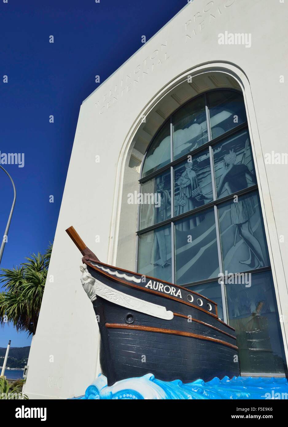 Petone Settlers Museum. Petone( Pet one in Maori )The museum is where the first European settlers stepped ashore in New Zealand Stock Photo