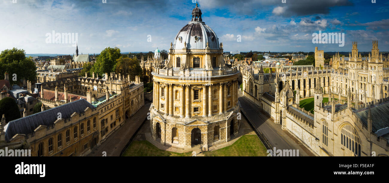 Radcliffe Camera, from St. Marys Church, Oxford, Oxfordshire, England, United Kingdom, Europe Stock Photo