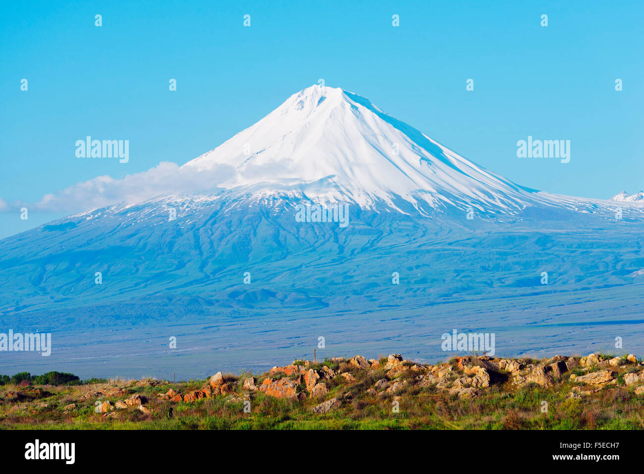 Lesser Ararat, 3925m, near Mount Ararat in Turkey photographed from