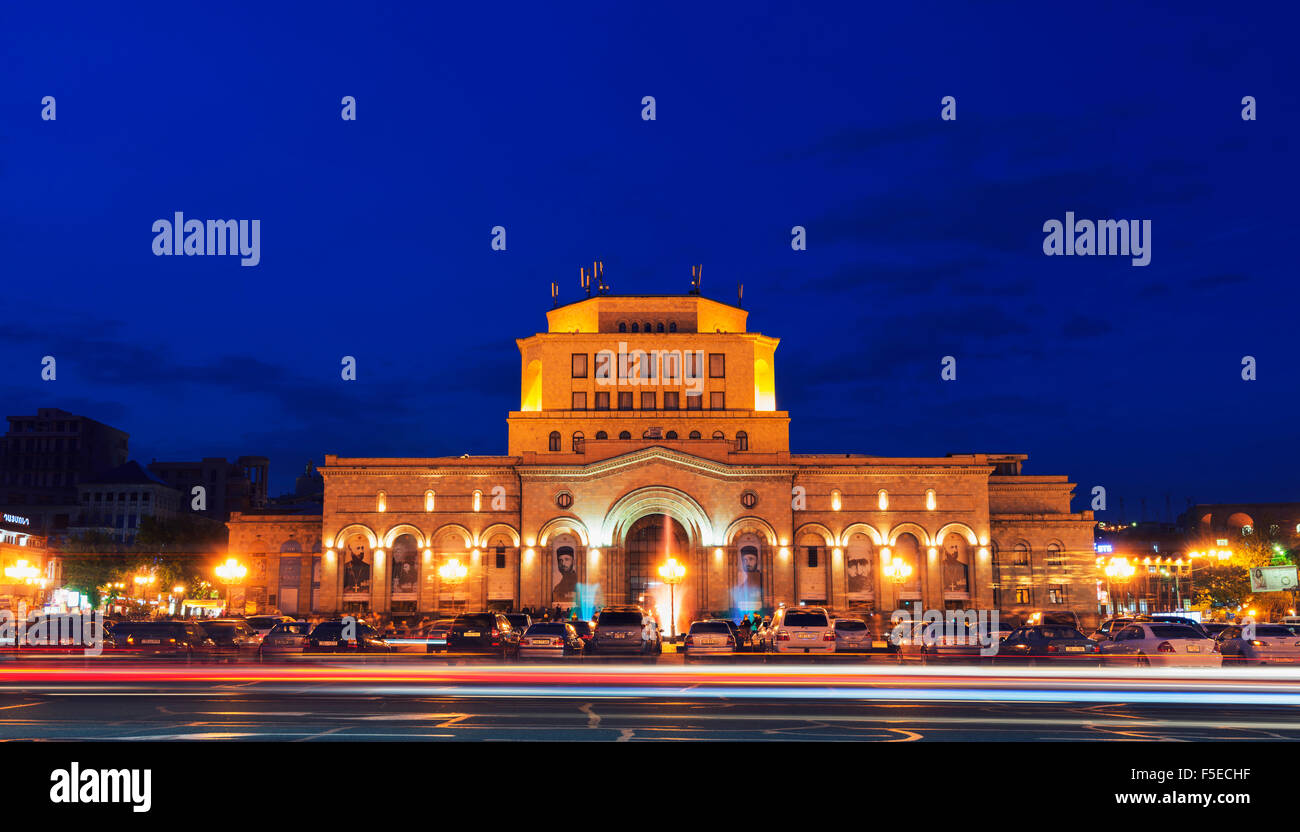 Republic Square, History Museum of Armenia, Yerevan, Armenia, Caucasus, Central Asia, Asia Stock Photo