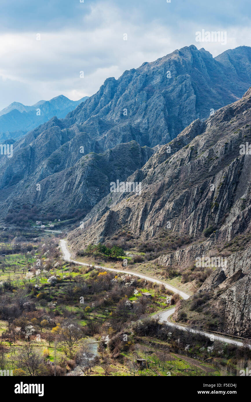 Tana valley near Gori, Shida Kartli, Georgia, Caucasus, Central Asia, Asia Stock Photo