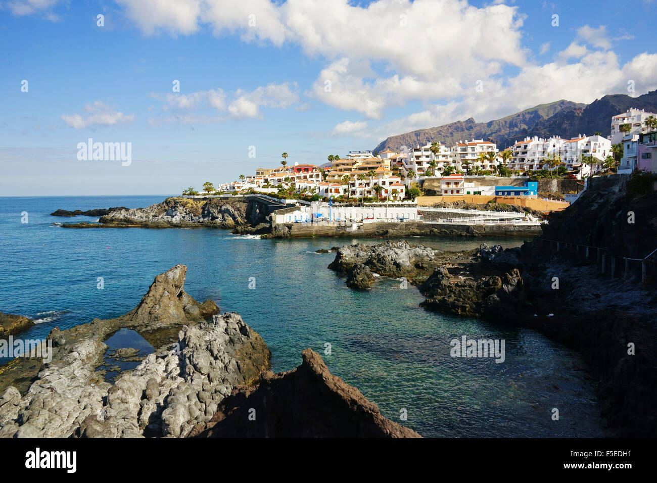 Puerto de Santiago, Tenerife, Canary Islands, Spain, Atlantic, Europe Stock Photo