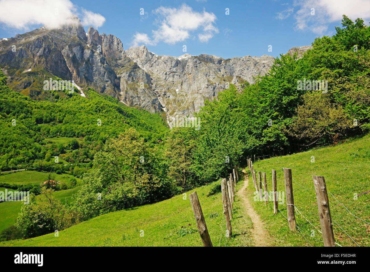 Fuente De, Picos de Europa, Parque Nacional de los Picos de Europa, Asturias, Cantabria, Spain, Europe Stock Photo