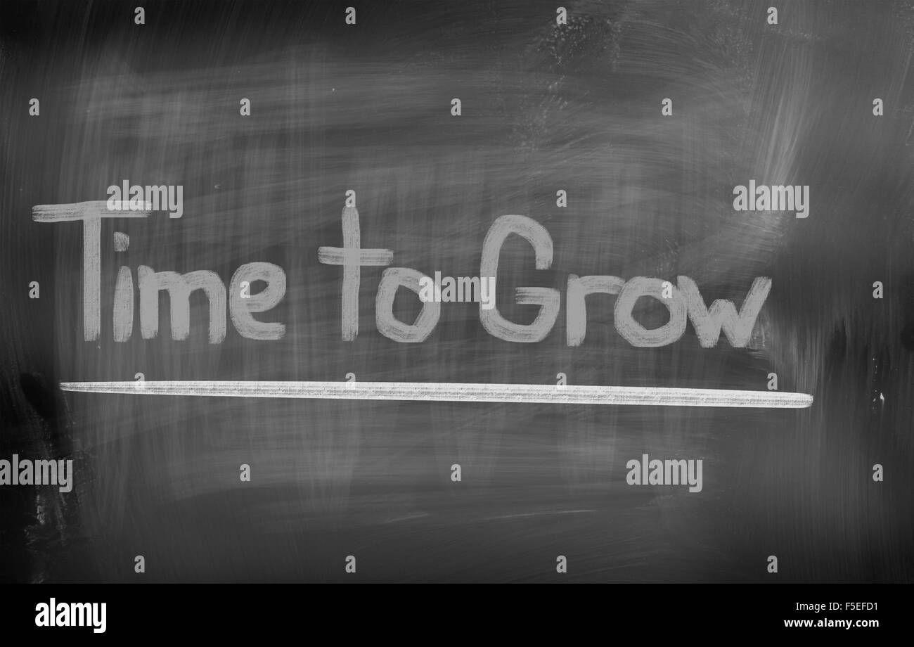 Time To Grow Concept Stock Photo - Alamy