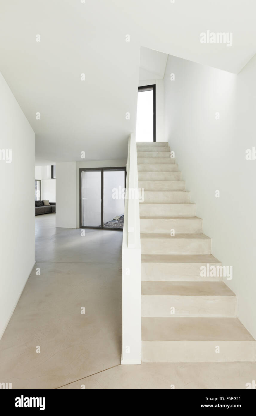 Architecture, interior of a modern house, staircase Stock Photo - Alamy
