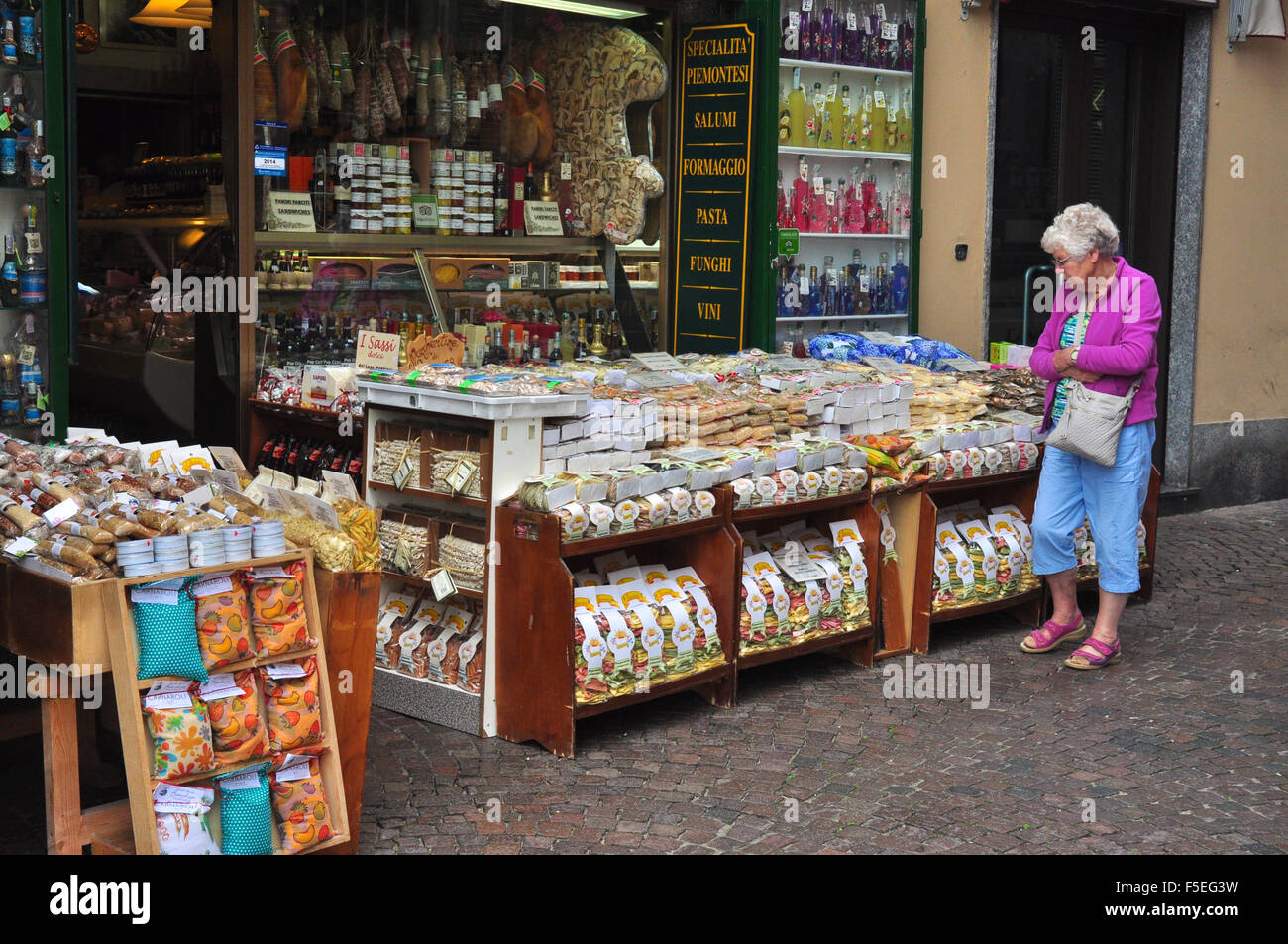 Shop Display, Stresa, Lake Maggiore, Italy Stock Photo Alamy