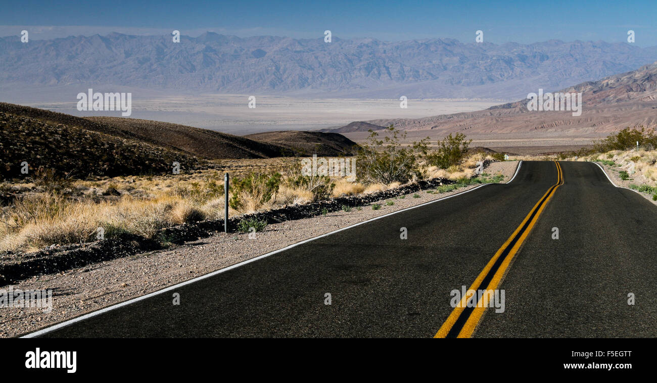 Death valley road, California, United States Stock Photo