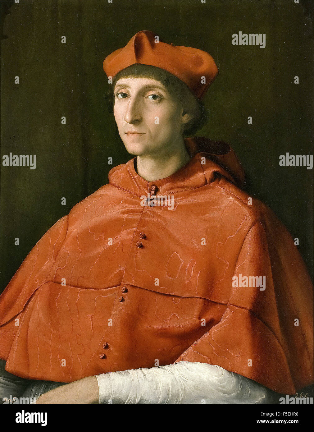 Raffaello Sanzio - Raffaello - The Cardinal Stock Photo