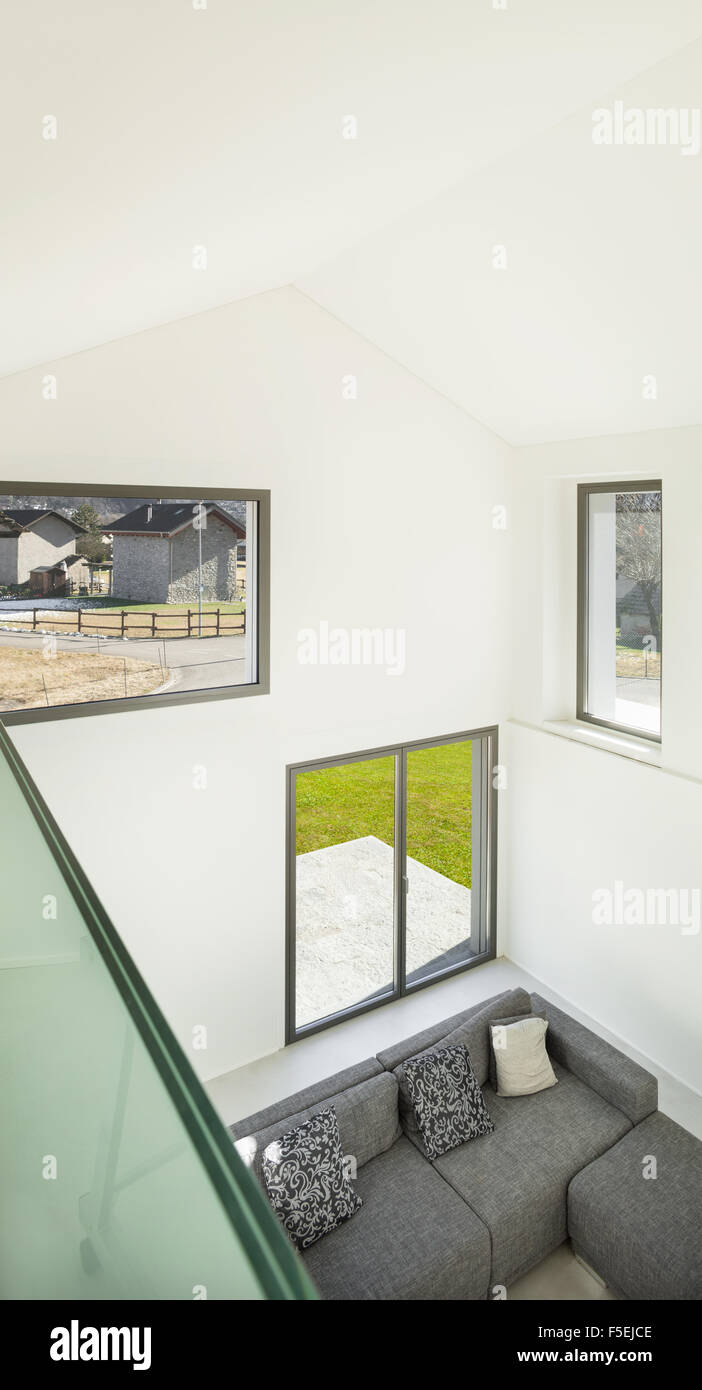 Architecture, interior of a modern house, living, top view Stock Photo