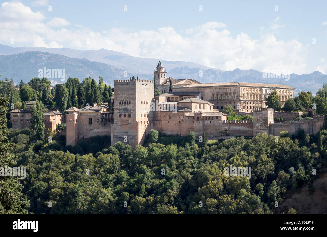 Alhambra Palace in Granada, Spain Stock Photo