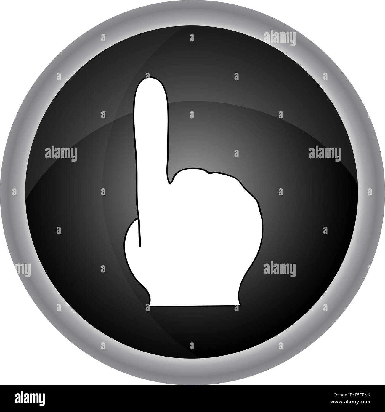 Human Hand sign. Vector icon Stock Photo - Alamy