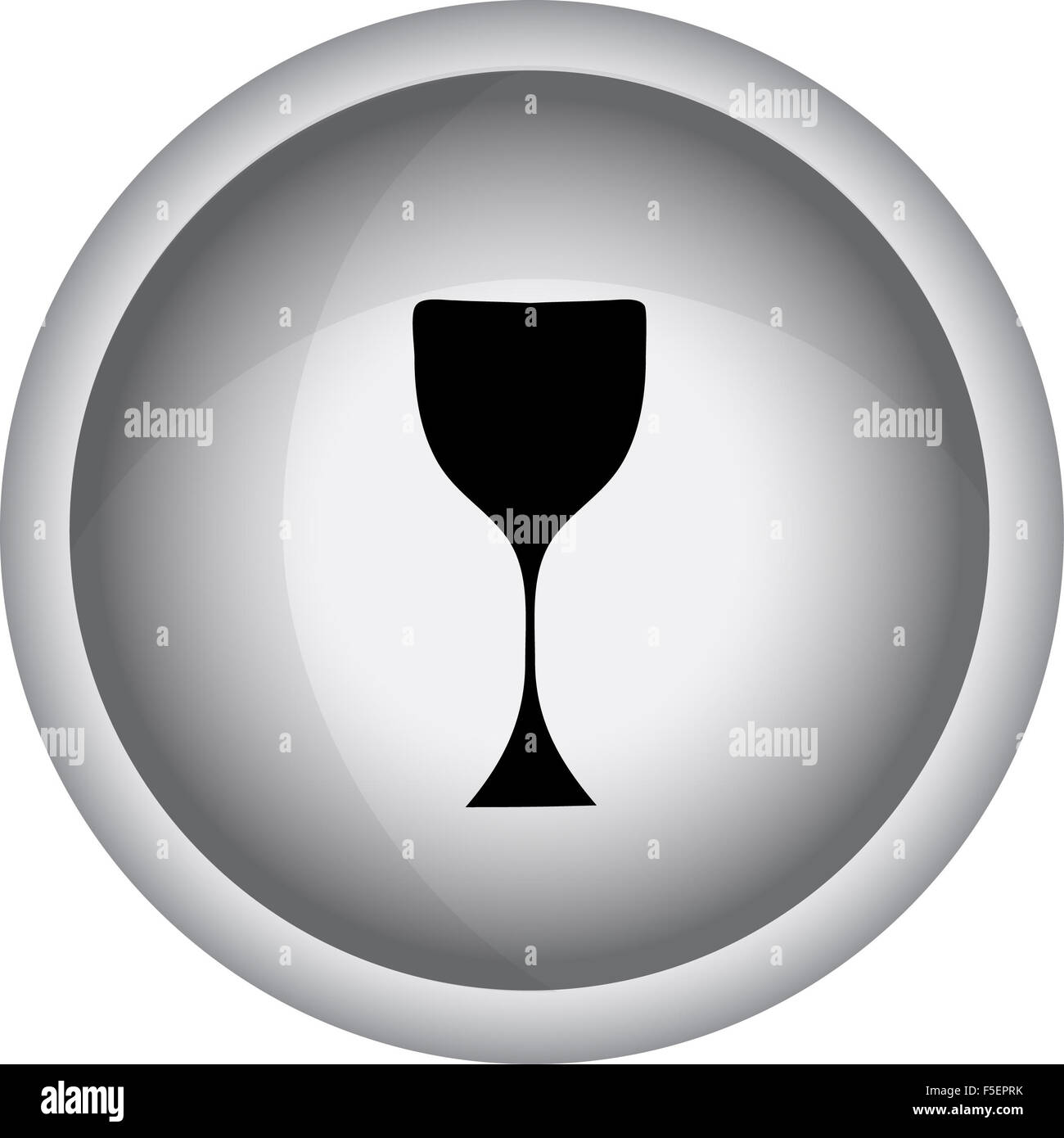 Wine glass icon - Vector Stock Photo - Alamy