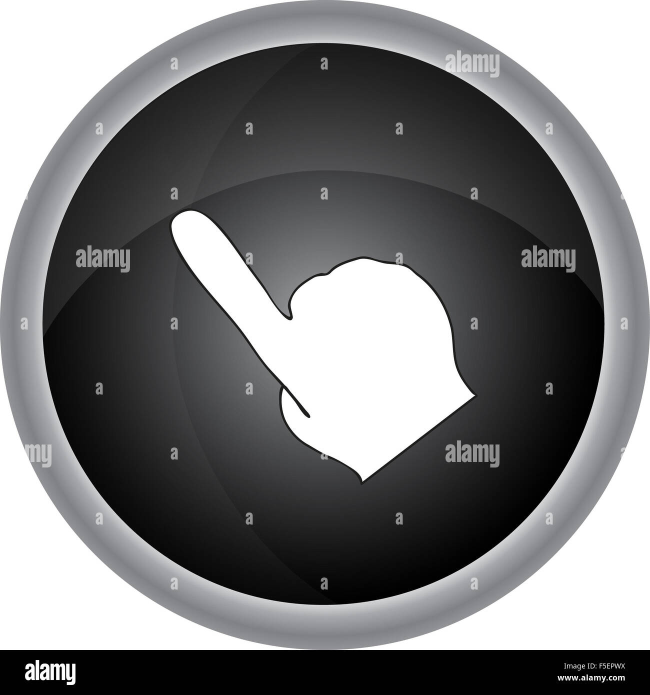 Human Hand sign. Vector icon Stock Photo - Alamy