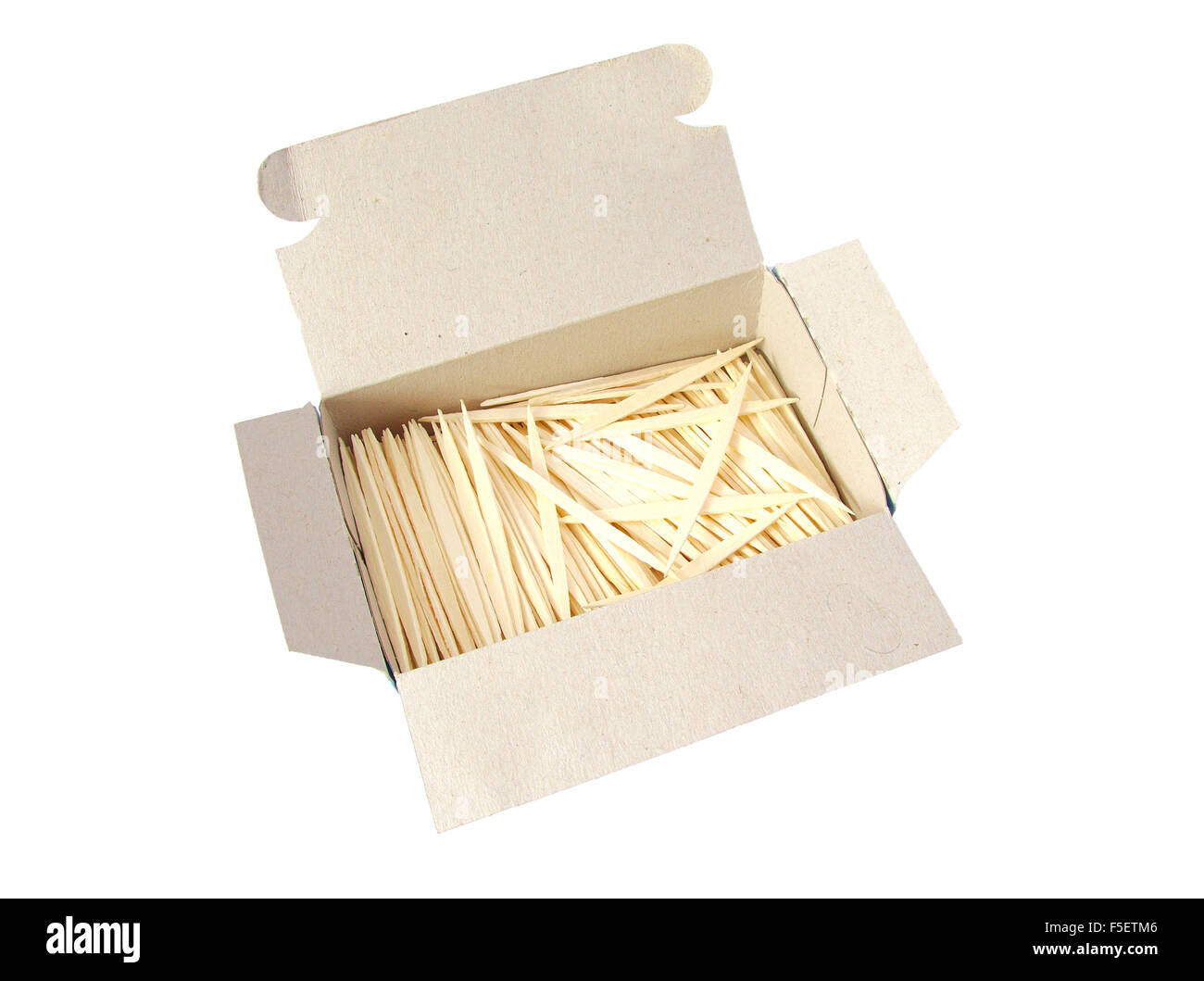 Packaging of new toothpicks isolated on white background Stock Photo ...