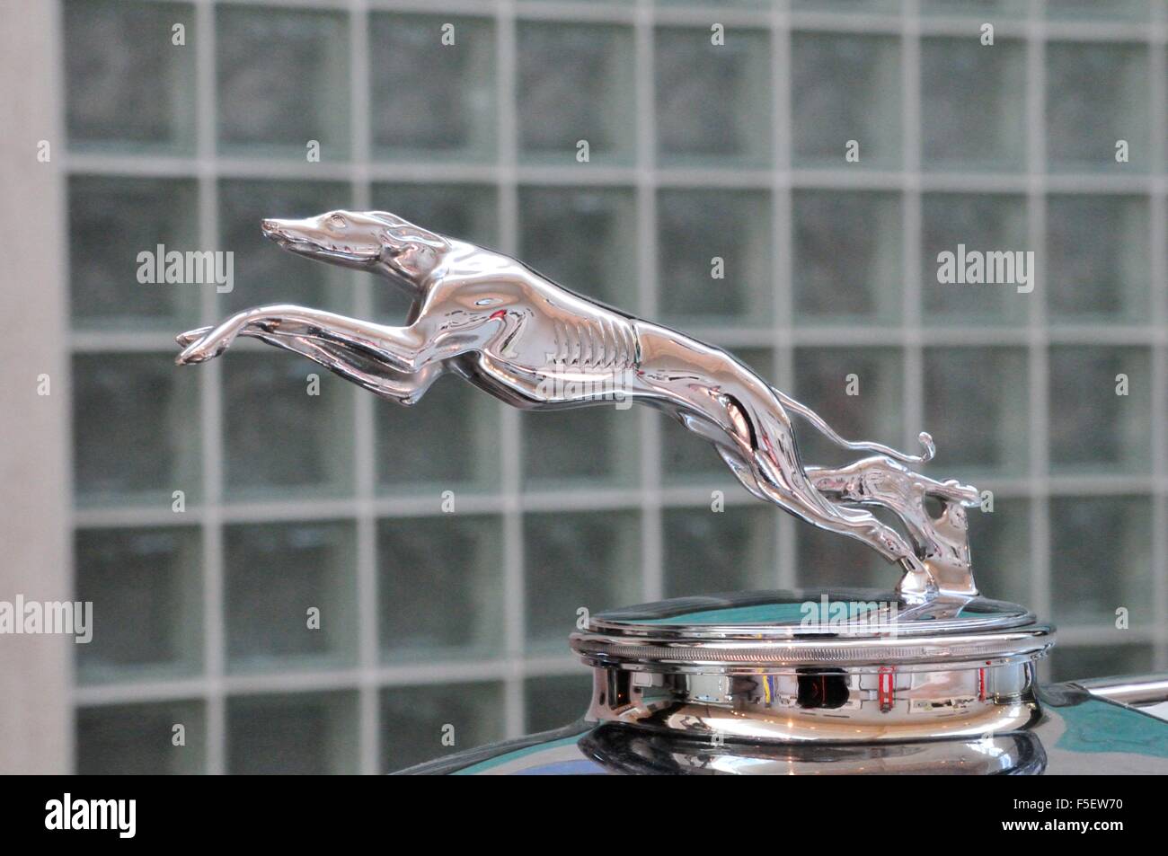 Hood ornament, 1932 Lincoln. National Automobile Museum , Reno, Nevada ''The Harrah Collection' Stock Photo