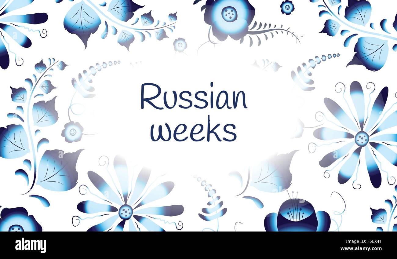 Russian Banner Pattern Russian weeks, gzhel pattern banner Stock Vector Image & Art - Alamy